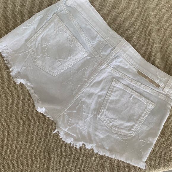 Stella McCartney White Denim Cut Off Ladies Shorts - Picture 2 of 12